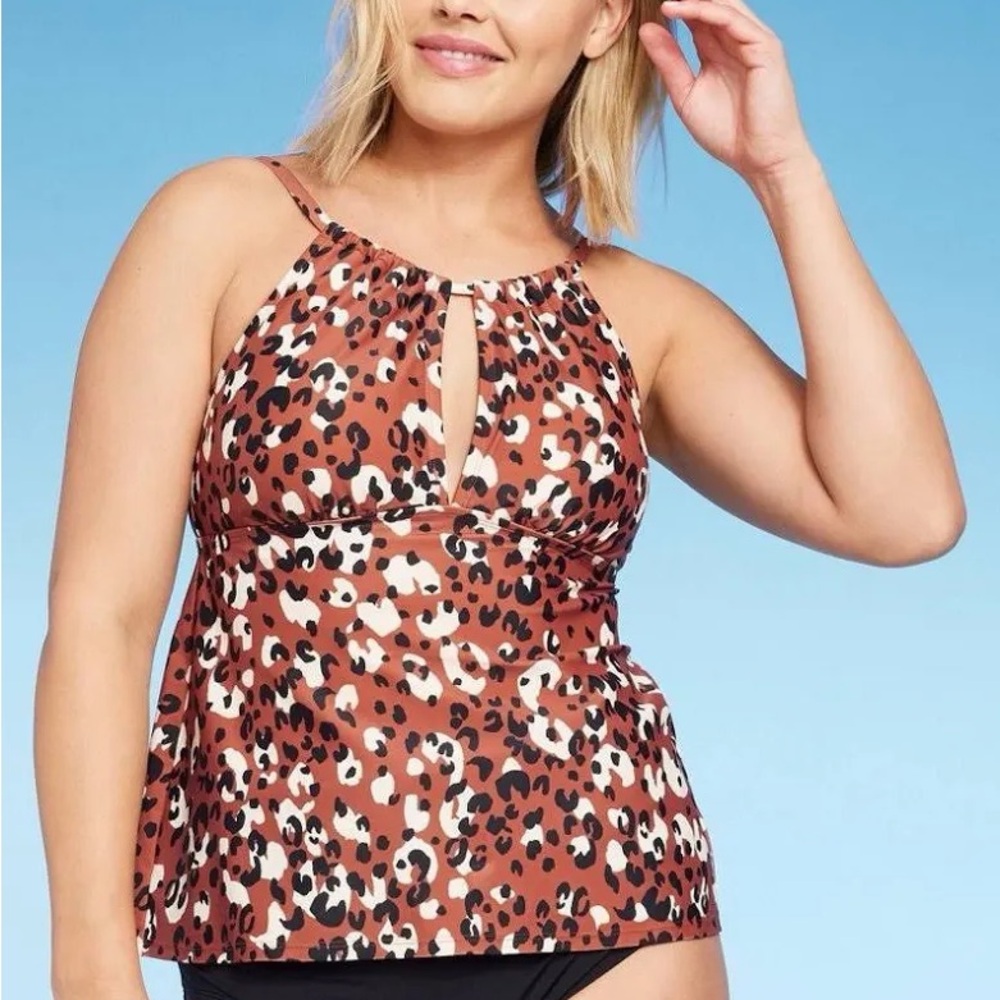 Leopard Print Women's Swim Tankini